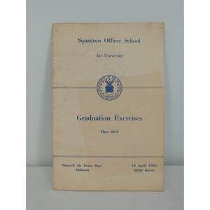 Squadron Officer School 66-A Graduation ExercisesMaxwell Air Fo April 15, 1966